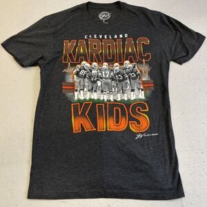 Browns Kardiac Kids T-Shirt Mens Medium Gray Cleveland Football Tee Sportswear